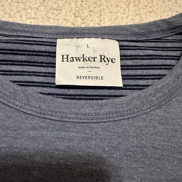 Hawker Rye Blue Reversible Long-Sleeve Tee - Picture 2 of 5